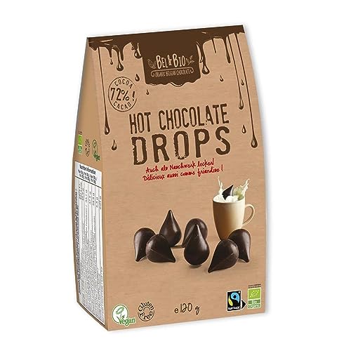 Belvas Hot Chocolate 72% Cocoa Drops 120g von BELVAS