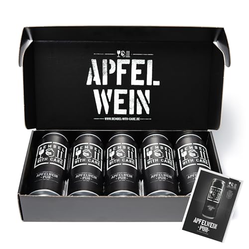 BEMBEL WITH CARE Apfelwein-Pur Care-Paket 5 x 0,5L inkl. Pfand und einer BEMBEL WITH CARE Postkarte BEMBEL WITH CARE Apfelwein-Pur Care-Paket 5 x 0,5L inkl. Pfand und einer BEMBEL WITH CARE Postkarte von BEMBEL WITH CARE