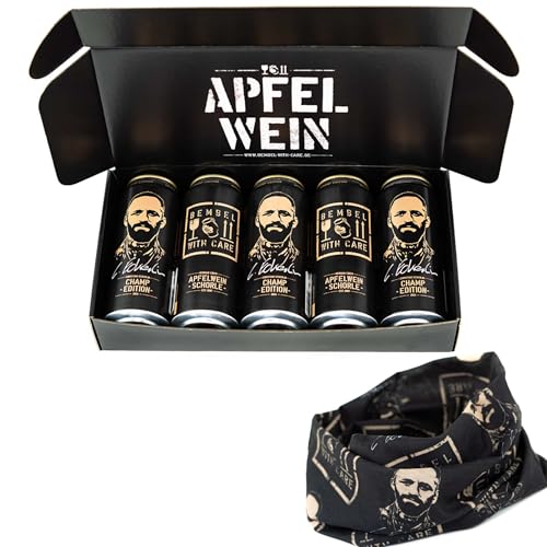 BEMBEL WITH CARE Champ-Editon-Schorle Care-Paket 5 x 0,5L inkl. Pfand inkl. 1x Bandana BEMBEL WITH CARE Champ-Editon-Schorle Care-Paket 5 x 0,5L inkl. Pfand inkl. 1x Bandana von BEMBEL WITH CARE