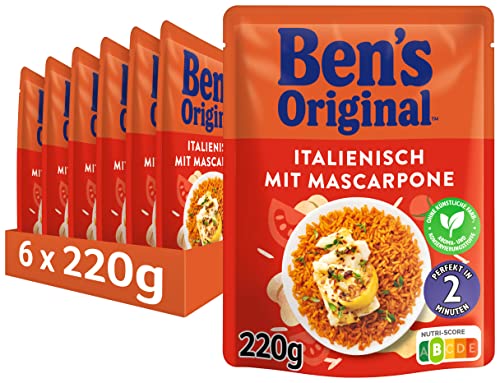 Ben's Original Express Reis Italienisch, 6 Packungen (6 x 220g) von BEN'S ORIGINAL