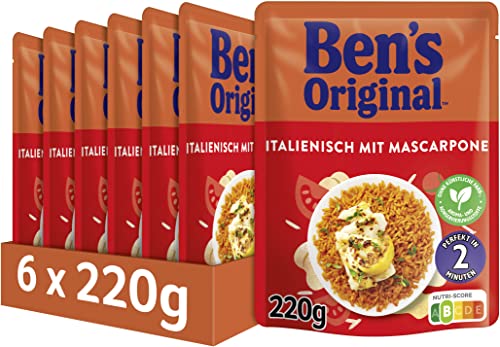 Ben's Original Express Reis Italienisch, 6 Packungen (6 x 220g)(Verpackung kann variieren) von Ben's Original