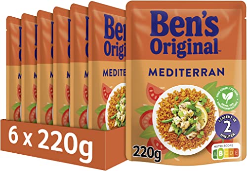 Ben's Original Express Reis Mediterran, 6 Packungen (6 x 220g) von BEN'S ORIGINAL