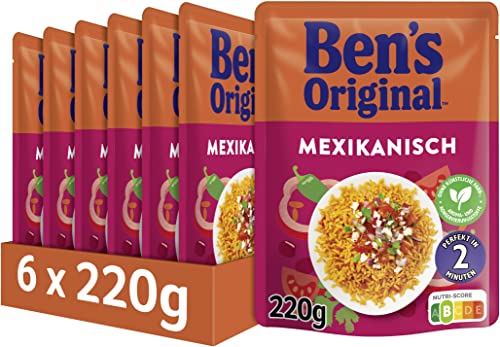 Ben's Original Express Reis Mexikanisch, 6 Packungen (6 x 220g) von BEN'S ORIGINAL