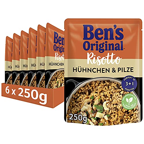 BEN’S ORIGINAL Ben's Original Express Risotto Fertiggerichte Hühnchen & Pilze, 6 Packungen (6 x 250g) von Ben's Original