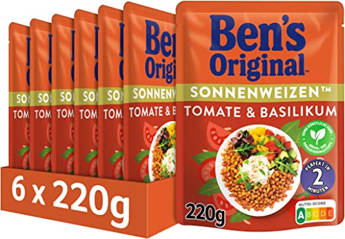 Ben's Original Express Sonnenweizen Tomate Basilikum, 6 Packungen (6 x 220g) von BEN’S ORIGINAL