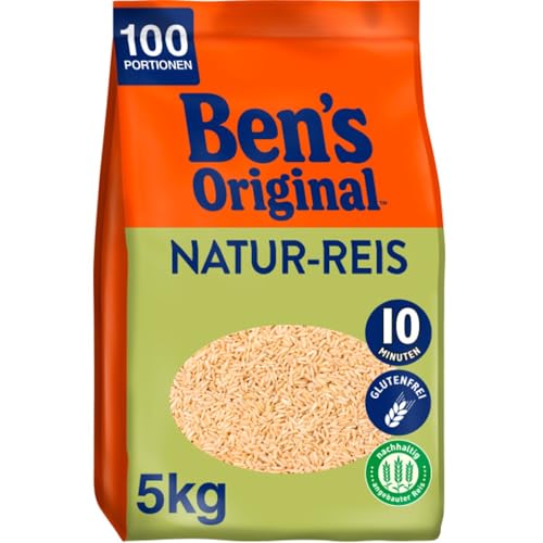 Ben’s Original Loser Reis Naturreis 5kg – 100 Portionen von BEN’S ORIGINAL