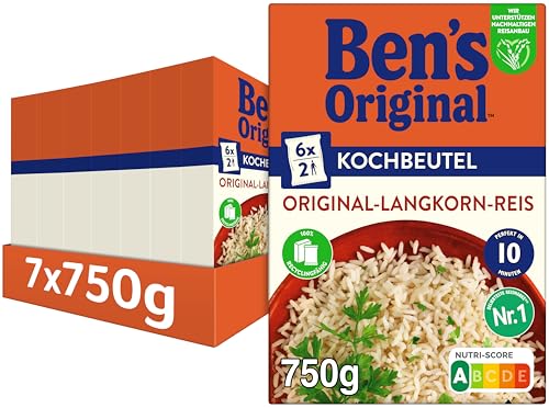 BEN'S ORIGINAL™ Kochbeutel 10 Minuten Original Langkornreis 7x750g von Ben's Original