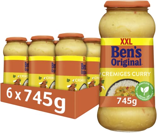 Ben's Original Sauce Cremiges Curry, 6 Gläser (6 x 745g) von BEN'S ORIGINAL