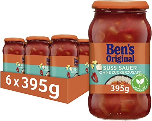 BEN’S ORIGINAL Ben's Original Sauce Süß-Sauer Ohne Zuckerzusatz, 6 Gläser (6 x 395 g) von Ben's Original