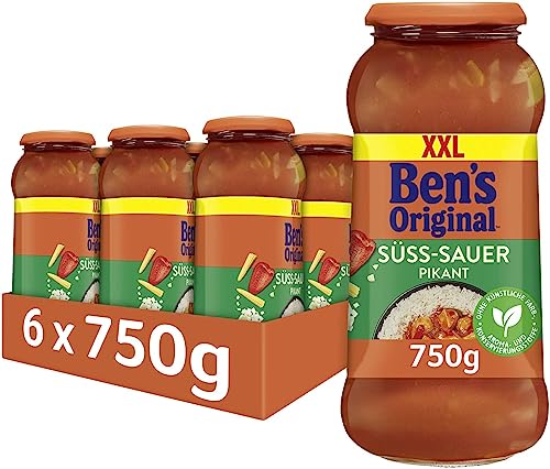 Ben's Original Sauce Süß-Sauer Pikant, 6 Gläser (6 x 750g) von BEN'S ORIGINAL