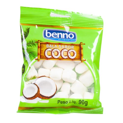Kokosnuss-Bonbon, Pack 90g- Bala de Coco BENNO 90g Kokosnuss-Bonbon, Pack 90g- Bala de Coco BENNO 90g von BENNO