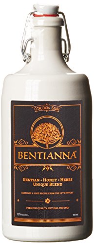 Bentianna Gentian Honey Herbs Unique Blend Likör (1 x 0.7 l) von BENTIANNA