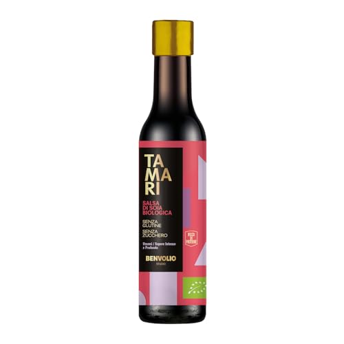 BENVOLIO Studio - Tamari Sojasauce ohne Gluten BIO | 250ml | Reichhaltiger und Intensiver Geschmack - Natürliche Fermentation - Japanische Tradition - Ideal für Suppen, Marinaden, Salate (TAMARI BIO) von BENVOLIO