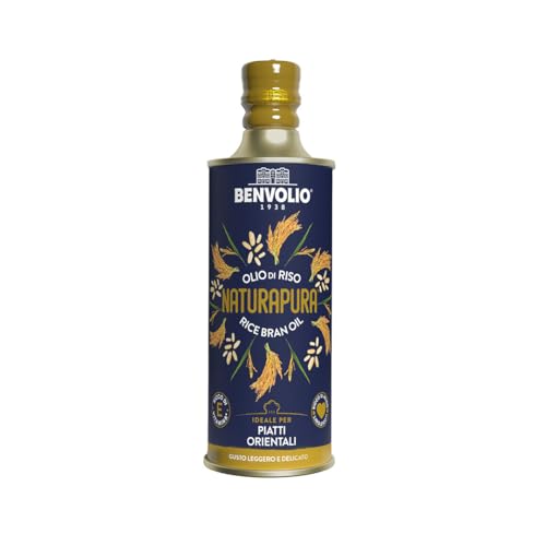 Reines Natürliches Nicht-GMO Reisöl - 500 ml, Benvolio 1938 - Reiskleieöl mit Bio-Ingwerextrakt Ideal zum Braten Reines Natürliches Nicht-GMO Reisöl - 500 ml, Benvolio 1938 - Reiskleieöl mit Bio-Ingwerextrakt Ideal zum Braten von BENVOLIO