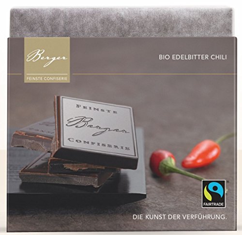 Berger Bio Edelbitter Schokolade mit Chili, 90 g von BERGER