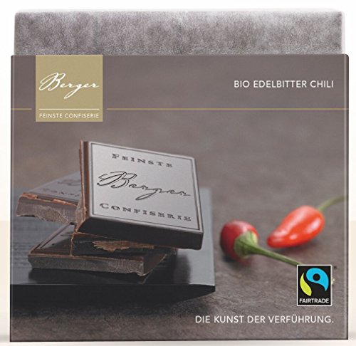Berger Bio Edelbitter Schokolade mit Chili, 90 g Berger Bio Edelbitter Schokolade mit Chili, 90 g von BERGER