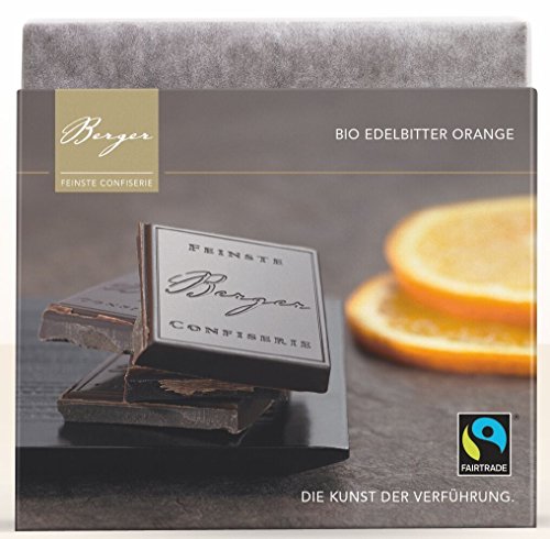 Berger Bio Edelbitter Schokolade mit Orange , 90 g Berger Bio Edelbitter Schokolade mit Orange , 90 g von BERGER