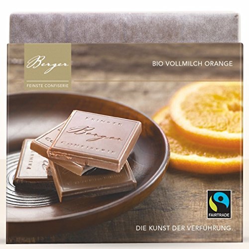 Berger Bio Vollmilch Schokolade mit Orange , 90 g von BERGER