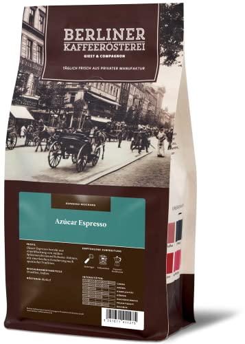Berliner Kaffeerösterei Espresso Azúcar, 1er Pack (1 x 1 kg) von BERLINER KAFFEERÖSTEREI GIEST & COMPAGNON