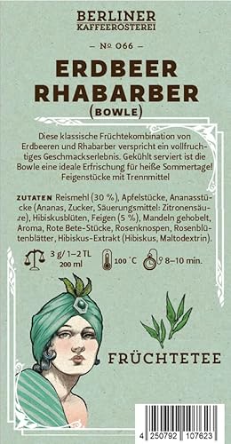 Erdbeer Rhabarber (Bowle) ?066 100g von BERLINER KAFFEERÖSTEREI GIEST & COMPAGNON