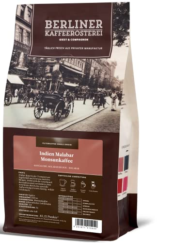 Indien Malabar Monsunkaffee Bohne 500g von BERLINER KAFFEERÖSTEREI GIEST & COMPAGNON