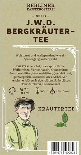 J.W.D. Bergkräutertee ?151 250g von BERLINER KAFFEERÖSTEREI GIEST & COMPAGNON