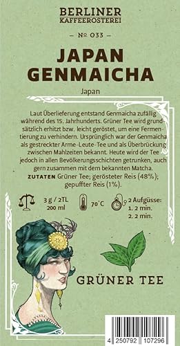 Japan Genmaicha ?033 250g von BERLINER KAFFEERÖSTEREI GIEST & COMPAGNON