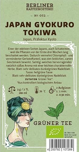 Japan Gyokuro Tokiwa BIO ?032 100g von BERLINER KAFFEERÖSTEREI GIEST & COMPAGNON