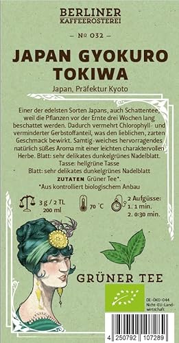 Japan Gyokuro Tokiwa BIO ?032 250g von BERLINER KAFFEERÖSTEREI GIEST & COMPAGNON