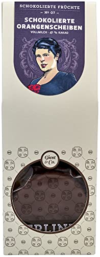 Schokolierte Orangenscheiben in Vollmilchschokolade Schokolierte Orangenscheiben in Vollmilchschokolade von BERLINER KAFFEERÖSTEREI GIEST & COMPAGNON