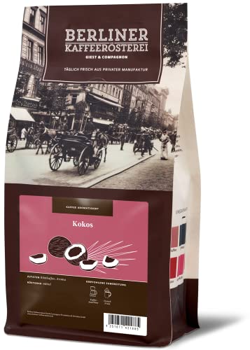 aromatisierter Kaffee Kokos Bohne 1000g von BERLINER KAFFEERÖSTEREI GIEST & COMPAGNON