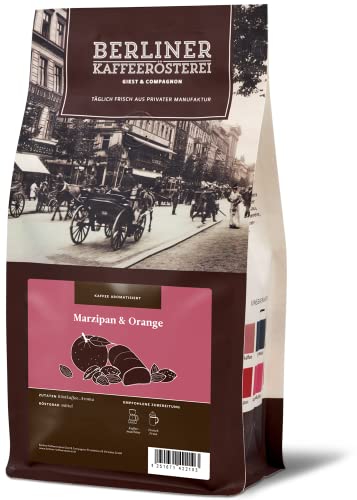 aromatisierter Kaffee Marzipan Orange Bohne 1000g von BERLINER KAFFEERÖSTEREI GIEST & COMPAGNON