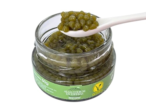 BESPHERE - Veganer Kaviar - Gourmet-Seetangperlen - Alga Codium 50 gm von BESPHERE