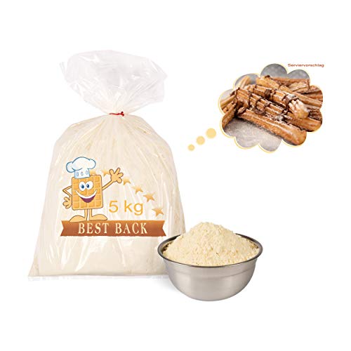 BEST BACK Backmischung für lecker knusprige Churros Fertigbackmischung Churroteig Teigmischung für Churros - Nur Wasser dazu! (5kg PE Sack) von BEST BACK