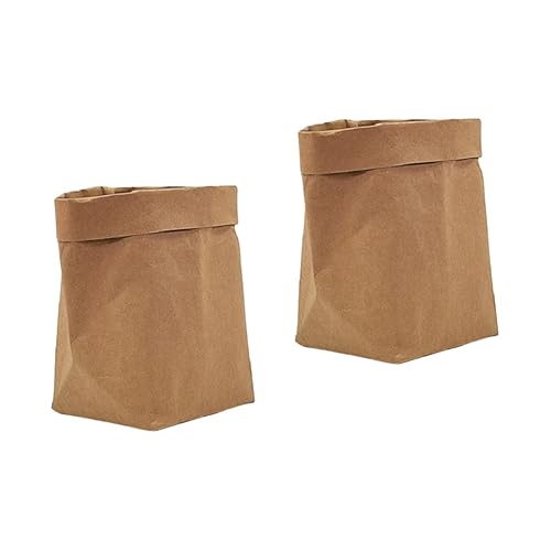 BESTonZON Geschenkverpackungsbeutel 2 Stück Lebensmittel-Lunch-Tasche Geschenk-Papiertüten Dekorative Papiertüte Geschenkverpackung Taschen Küche Wiederverwendbare Einkaufstüten tüte von BESTonZON