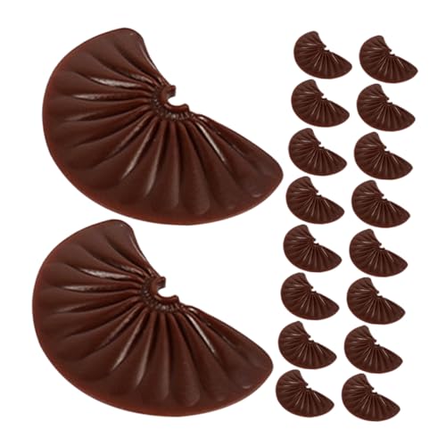 BESTonZON 24St Nachgemachte Schokoladenstückchen gefälschte Schokoladen-Requisiten Simuliertes Schokoladenmodell interessante gefälschte Schokolade hersteller von schokoriegeln künstlich PVC von BESTonZON