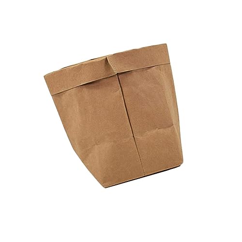 BESTonZON Waschbarer Kraftpapierbehälter Wiederverwendbare Papiertasche Zur Aufbewahrung Und Dekoration Blumentopf Hülle Sandgelb Größe S BESTonZON Waschbarer Kraftpapierbehälter Wiederverwendbare Papiertasche Zur Aufbewahrung Und Dekoration Blumentopf Hülle Sandgelb Größe S von BESTonZON