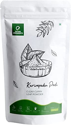BETT Future Organics Curryblatt-Pulver | Erfrischen Sie Bio-Kadi Patta zum Essen, Kochen und auch zur Haarbehandlung (100 g) von BETT