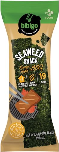 BIBIGO Seealgen Snack, gewürzt, Korean BBQ - 6 x 4 g BIBIGO Seealgen Snack, gewürzt, Korean BBQ - 6 x 4 g von BIBIGO