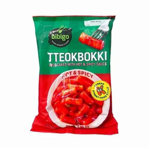 Bibigo Tteokbokki - Reiskuchen mit Hot und Spicy Sauce - 1 x 360 g Bibigo Tteokbokki - Reiskuchen mit Hot und Spicy Sauce - 1 x 360 g von BIBIGO