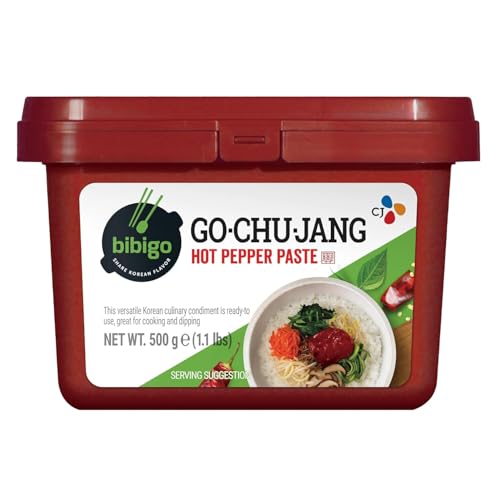 Bibigo Gochu-Jang Chili Paste – Scharfe Paste aus Korea – Ideal zum Marinieren von Fleisch, für Reis oder Suppen – 1 x 500 g Bibigo Gochu-Jang Chili Paste – Scharfe Paste aus Korea – Ideal zum Marinieren von Fleisch, für Reis oder Suppen – 1 x 500 g von BIBIGO