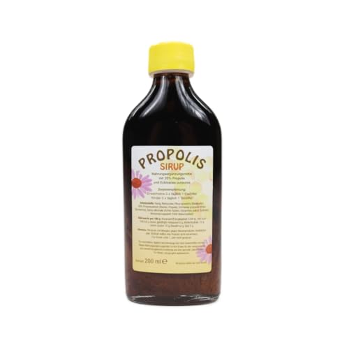 Propolis Sirup 200 ml Immunsystem stärken mit Salbei, Honig, Kiefernextrakt in Glasflasche Bienen Imkerei Imker Nahrungsergänzungsmittel Propolis Sirup 200 ml Immunsystem stärken mit Salbei, Honig, Kiefernextrakt in Glasflasche Bienen Imkerei Imker Nahrungsergänzungsmittel von BIENE24.DE