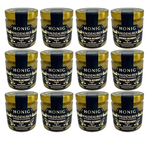 12x Original Deutscher Honig Waldblütenhonig 500g im Glas "Waldzauber" Honig rein und natürlich 12x Original Deutscher Honig Waldblütenhonig 500g im Glas "Waldzauber" Honig rein und natürlich von BIENEN SCHMIDT