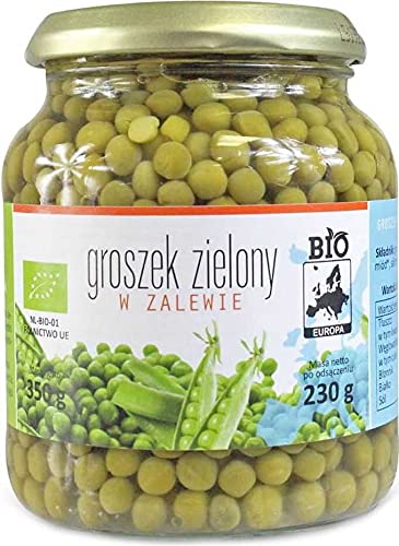 GRÜNE ERBSEN IM LAKE IN GLAS BIO 350 g (230 g) - BIO EUROPA von BIO EUROPA