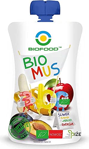 Pflaumen-Bananen-Apfel-Mousse BIO 90 g - BIO FOOD von BIO FOOD