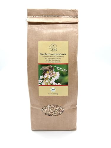 Bio-Buchweizenkörner 1000 g, glutenfrei, schonend geschält ohne Wärmezufuhr und in Oberbayern/Deutschland angebaut, keimfähig, vegan, vegetarisch Bio-Buchweizenkörner 1000 g, glutenfrei, schonend geschält ohne Wärmezufuhr und in Oberbayern/Deutschland angebaut, keimfähig, vegan, vegetarisch von BIO-Manufaktur ERBER 100% Natur