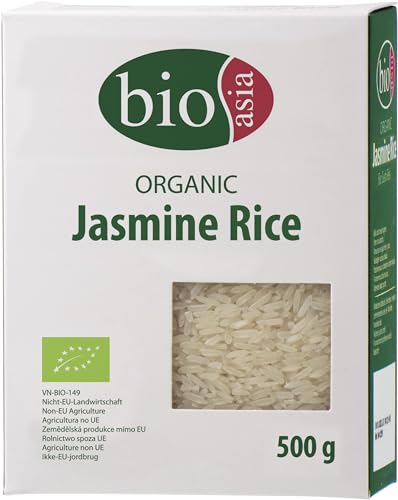 BIOASIA Bio Jasmin Reis, Langkornreis, für diverse Reisgerichte, 1 x 500 g von Bioasia