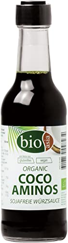 Bioasia Bio Coco Aminos Sauce – Sojafreie Kokoswürzsauce – Von Natur aus glutenfrei und vegan – 1 x 250 ml von Bioasia
