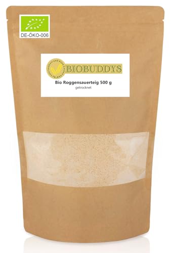 Bio Roggensauerteig getrocknet 500g - Sauerteig Schnell und einfach Sauerteigbrot backen von BIOBUDDYS