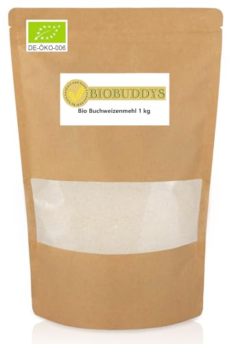 Bio Buchweizenmehl 2x 1kg - Die glutenfreie Alternative zu Dinkel, Weizen, Roggen und Co. von BIOBUDDYS